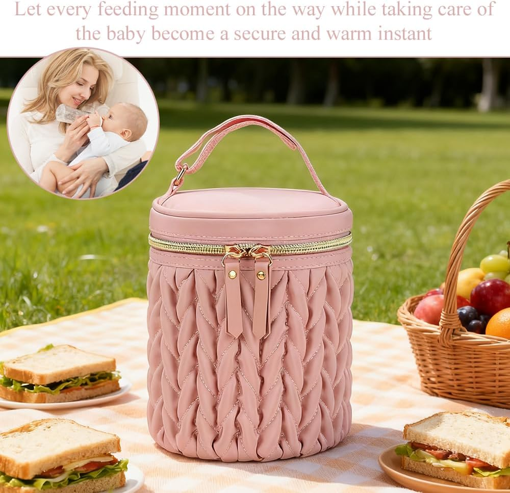 Milk Cooler Bag, Insulated Milk Bottle Bag, Portable Thermal Bottles Case,Fresh-Keeping Tote Bags,Beverage Cooler Cases,Bottled Drinks Storage Container, for Insulating image number 4