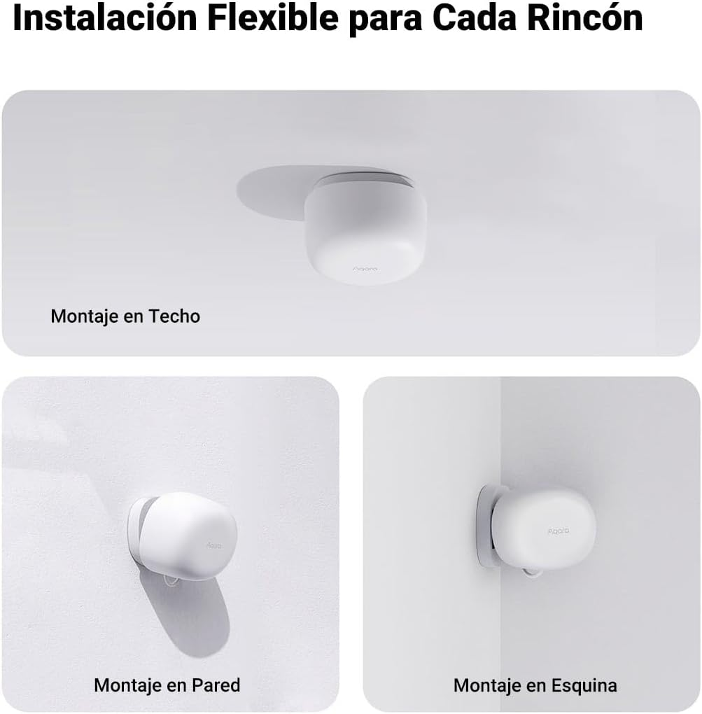 Aqara Zigbee Presence Sensor FP1E with Matter, Requires Aqara Zigbee 3.0 HUB, Mmwave Radar Wired Motion Sensor, AI Spatial Learning, Supports Homekit, Alexa, Google Home image number 4