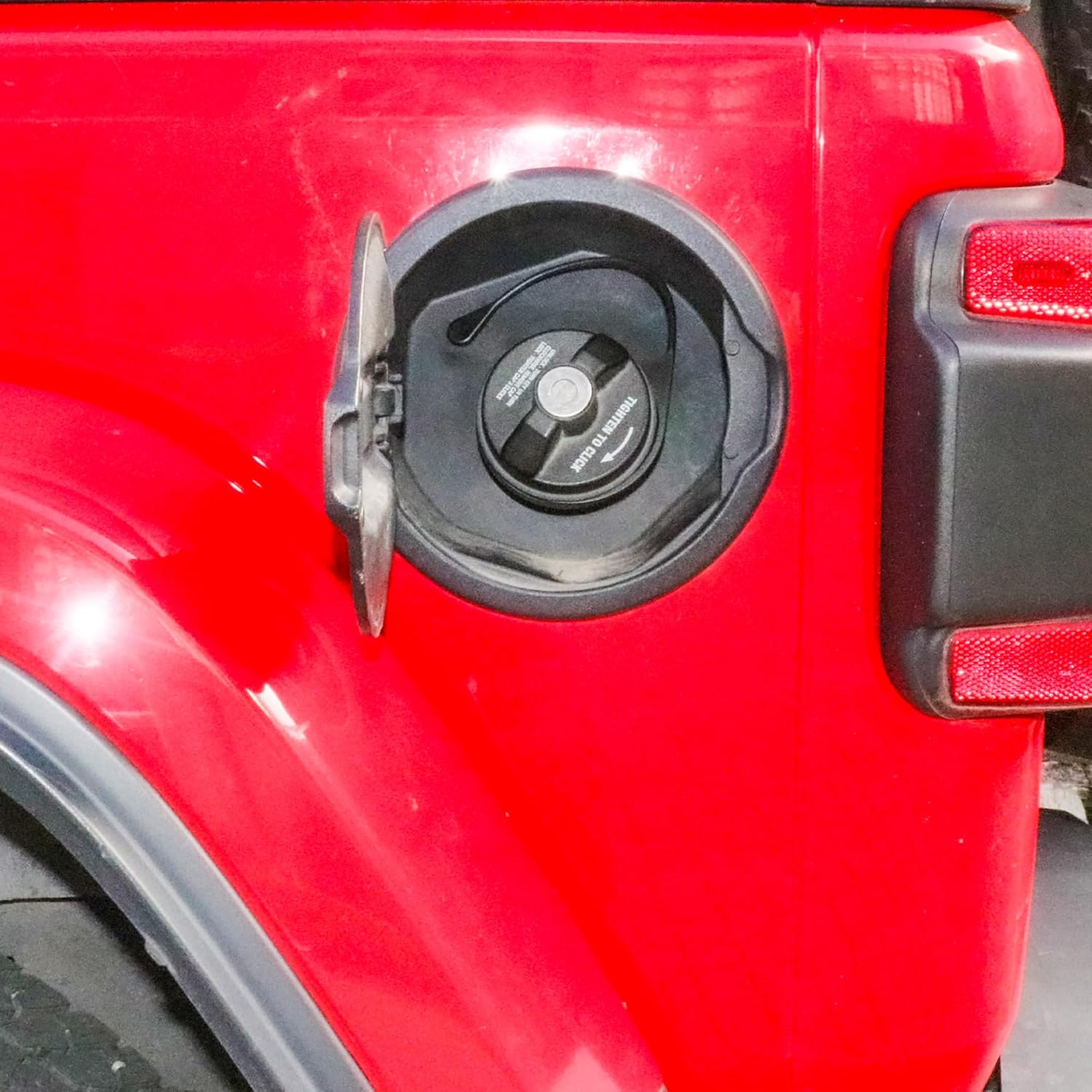 Fuel Gas Cap Tether Compatible with 2018-2024 2025 Jeep Wrangler JL 2/4 Door 4XE Gladiator JT Accessories Fuel Tank Cap Rope Fuel Filler Gas Lanyard Replacement image number 4