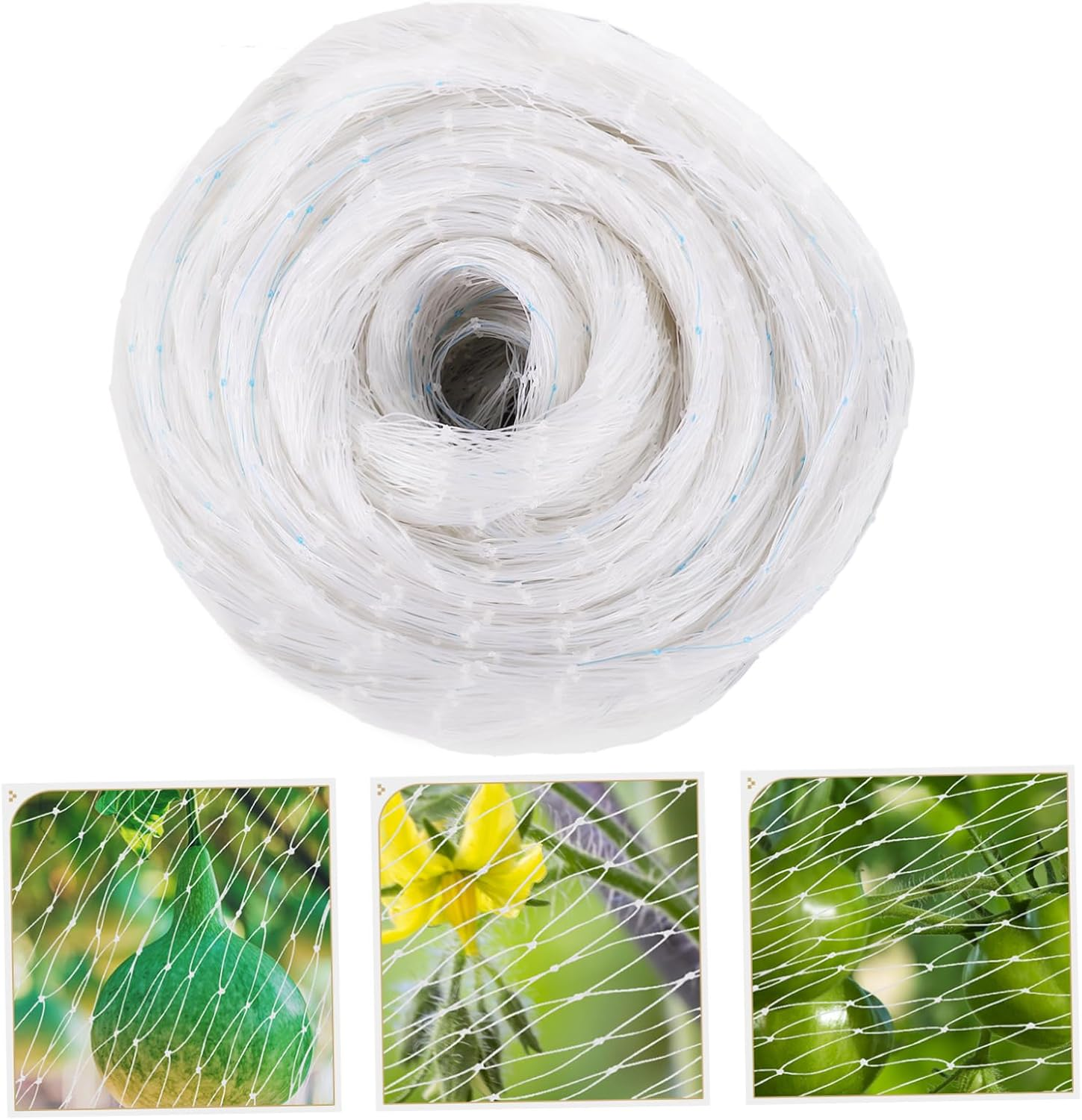 Kisangel Vegetable Garden Netting 10M X 10M Lightweight Nylon Mesh Bird Protection Tear Resistant Suitable for Orchards Farms and Plant Beds image number 5