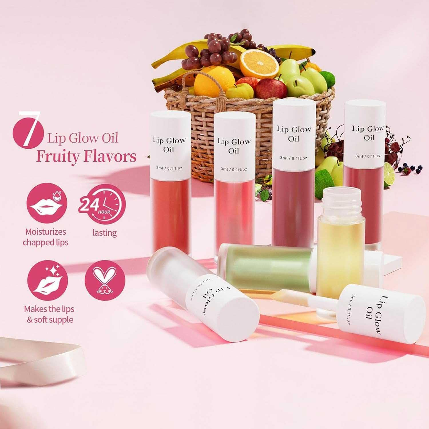 2Pcs Clovey Korean Lip Oil Stain,Clovey Tinted Lip Glow Oil,24-Hour Hydration & Plumping Effect,Waterproof,No Peel Off,Smooth Glide Application (01+02, SIZE) - 01+06 image number 3