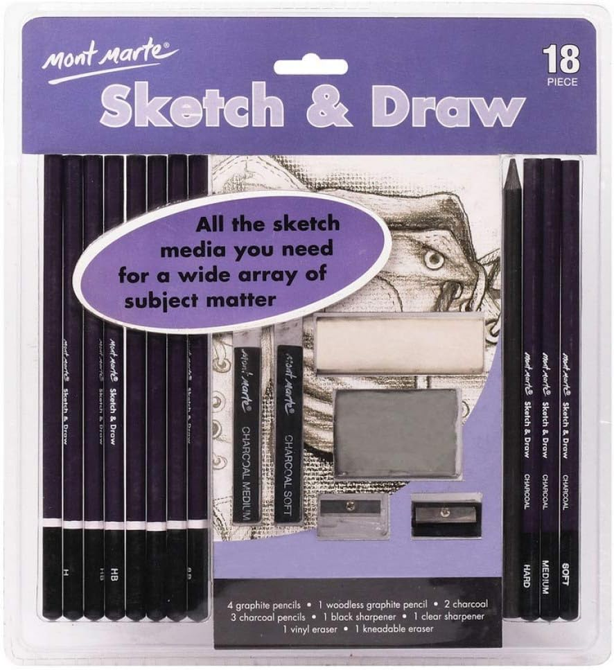 Mont Marte Signature Sketch & Draw 18-Pieces Set