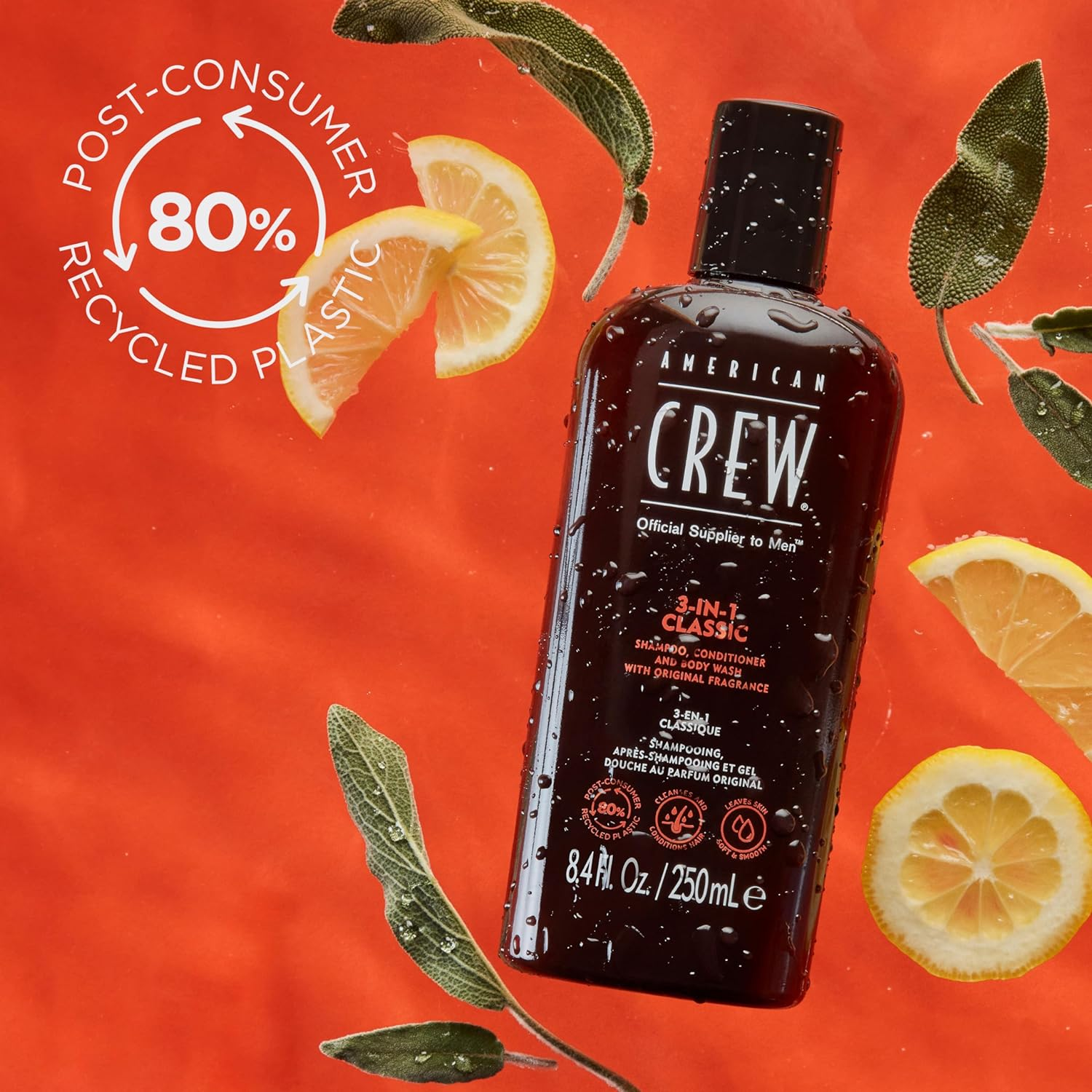 American Crew Classic 3-In-1 Shampoo plus Conditioner, 8.4 Ounce image number 2