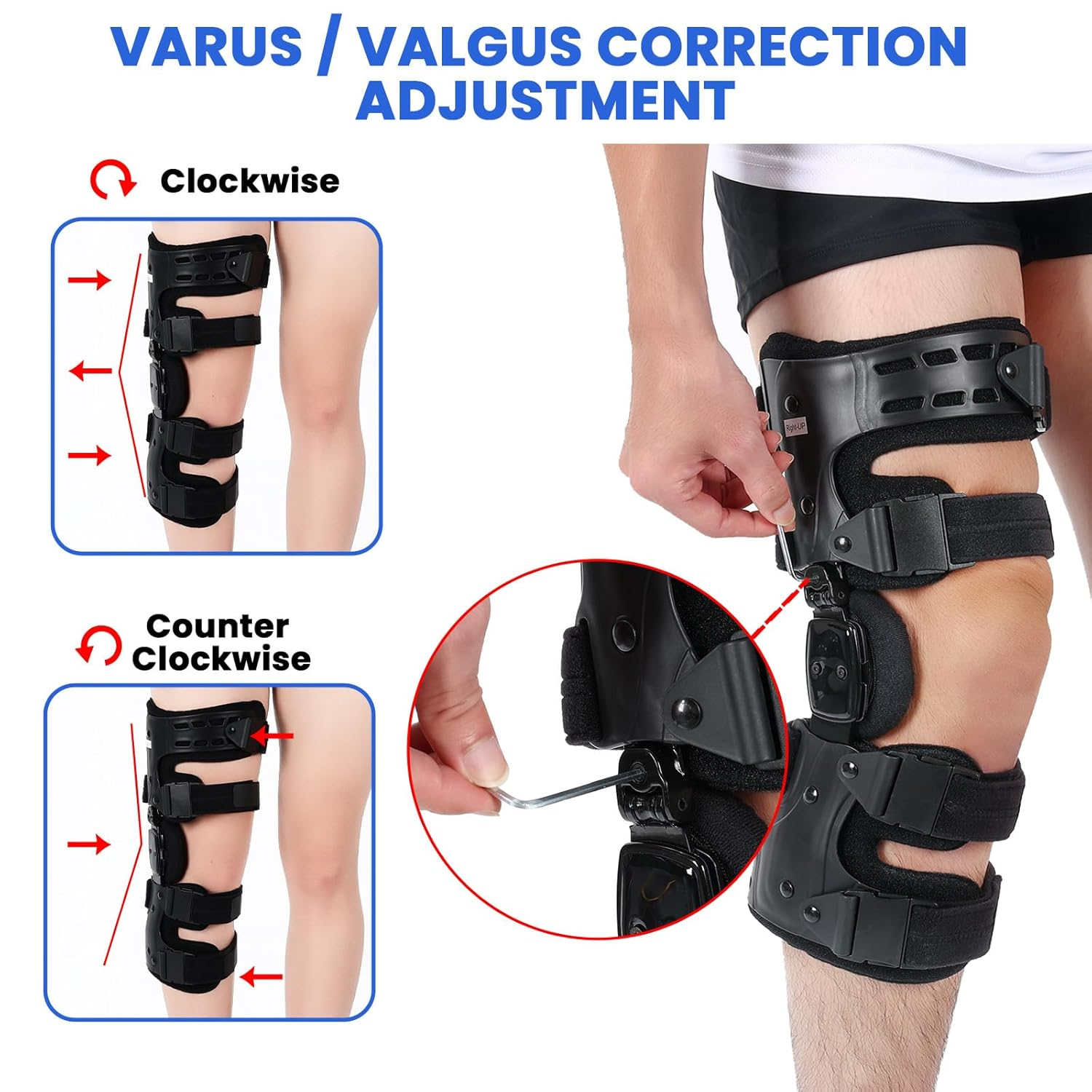 OA Unlaoder Knee Brace, Unloader Knee Brace for Osteoarthritis, Arthritis Pain, Bone Knee Joint Pain and Degeneration, Lateral Knee Support (Right) image number 3