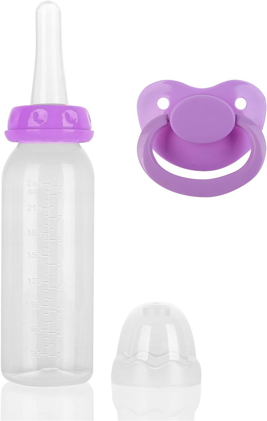 Adult Bottle with Big Sized Pacifier Set (Purple) image number 2