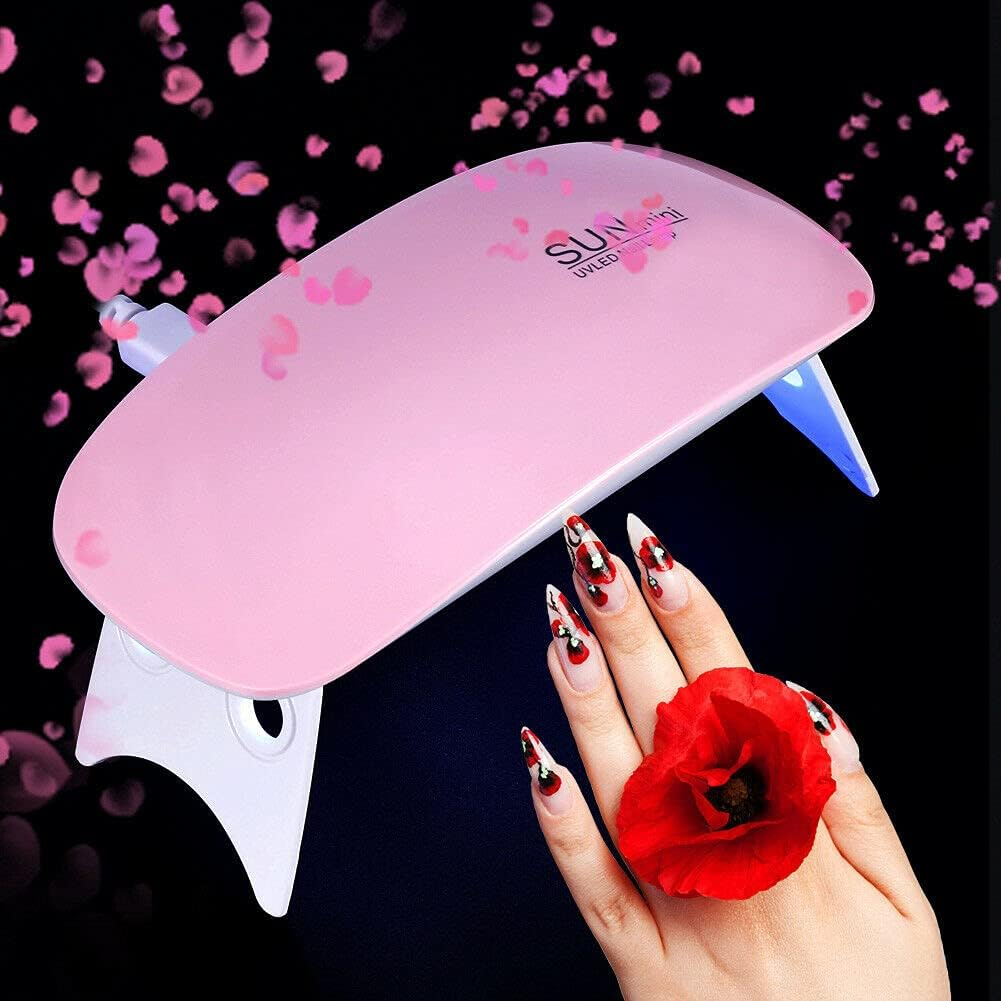 Portable LED Nail Dryer Portable USB Gel Nail Cure Polish Dryer 45S/60S Timer Setting DC 5V Nail Art Light image number 4