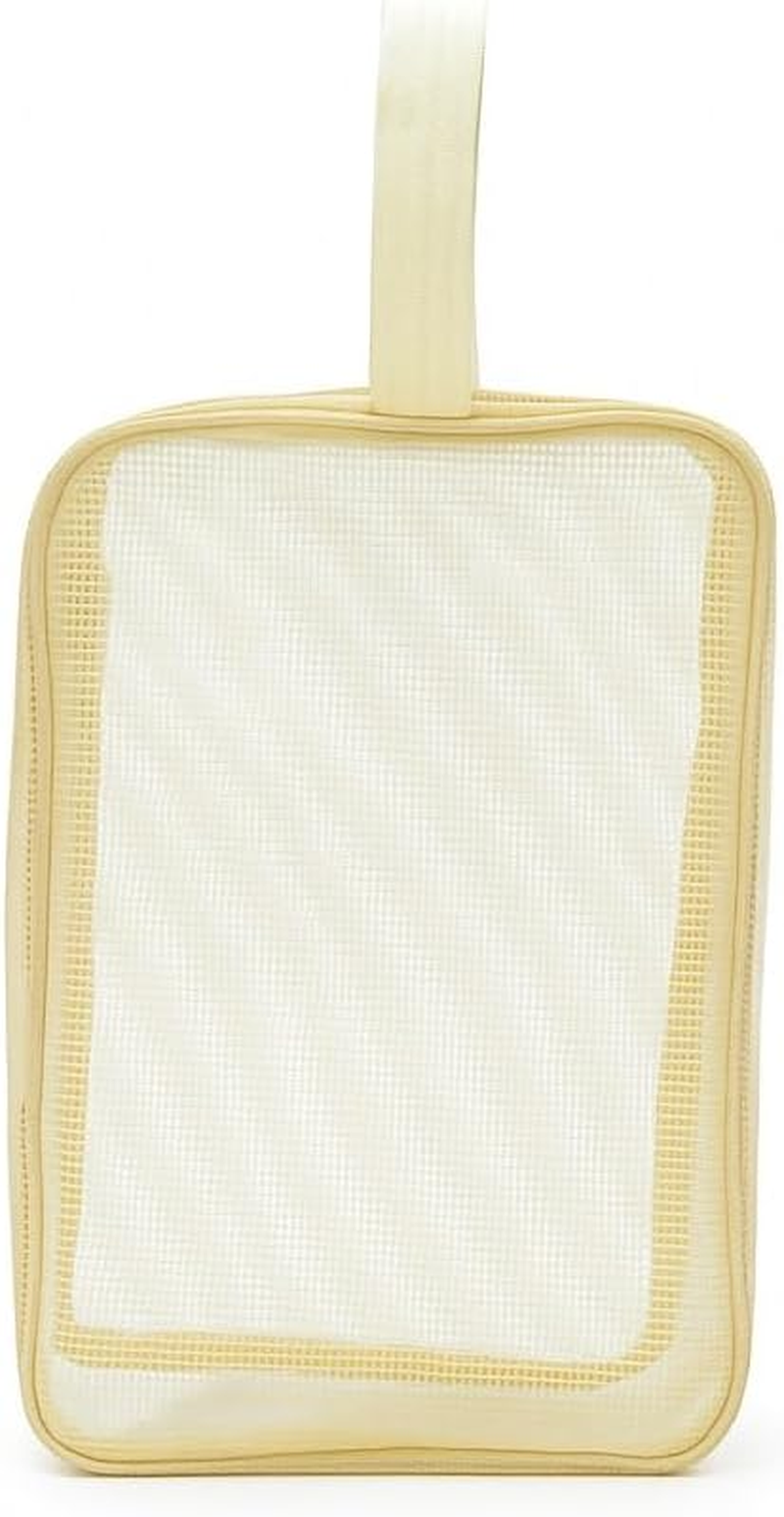 Mesh Shower Caddy Bag with Handle &ndash; Portable Quick Dry Toiletry Organizer for Dorm, Bathroom, Gym, Camping & Travel Essentials(Black,Large)