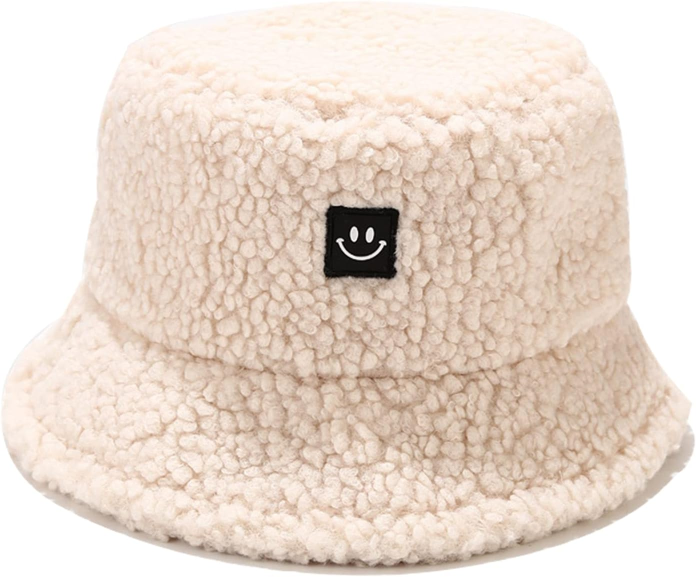 Winter Plush Fuzzy Bucket Hat Faux Fur Shearling Fisherman Hats for Women image number 3