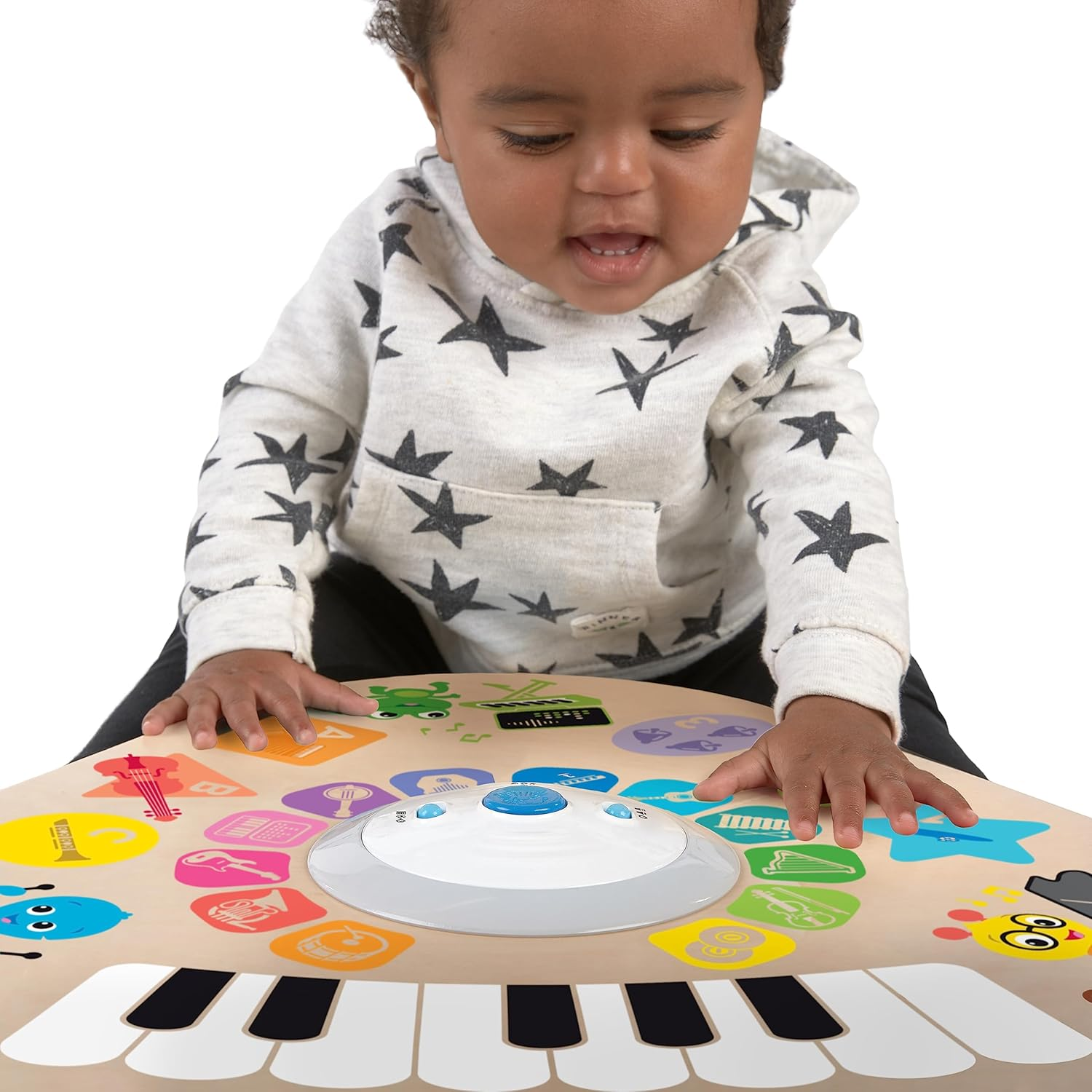 Baby Einstein Clever Composer Tune Table Magic Touch Electronic Wooden Activity Toddler Toy, Ages 6 Months + image number 1
