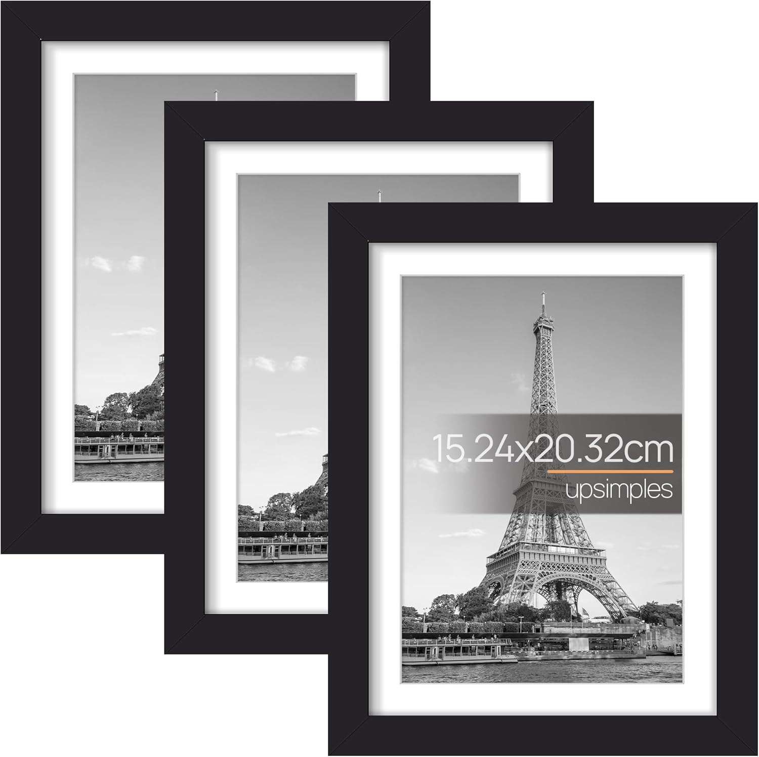 Upsimples 11X14 Picture Frame, 3 Pack 14X11 Picture Frame Black, Wall Hanging Picture 27.94 X 35.56Cm image number 5