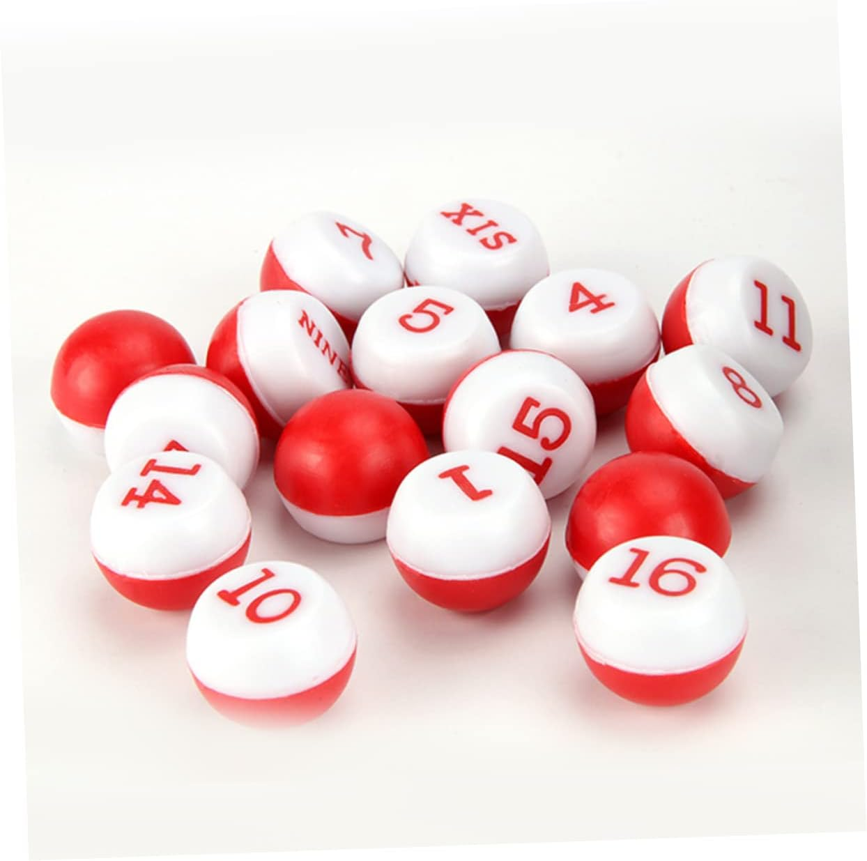 Kisangel Set Snooker Pool Balls Billiard Accessories Pool Table Accessories Party Favor Balls Tally Balls and Snooker Pool Bottle Dice Billiards Accessory Dice Bottle Number image number 2