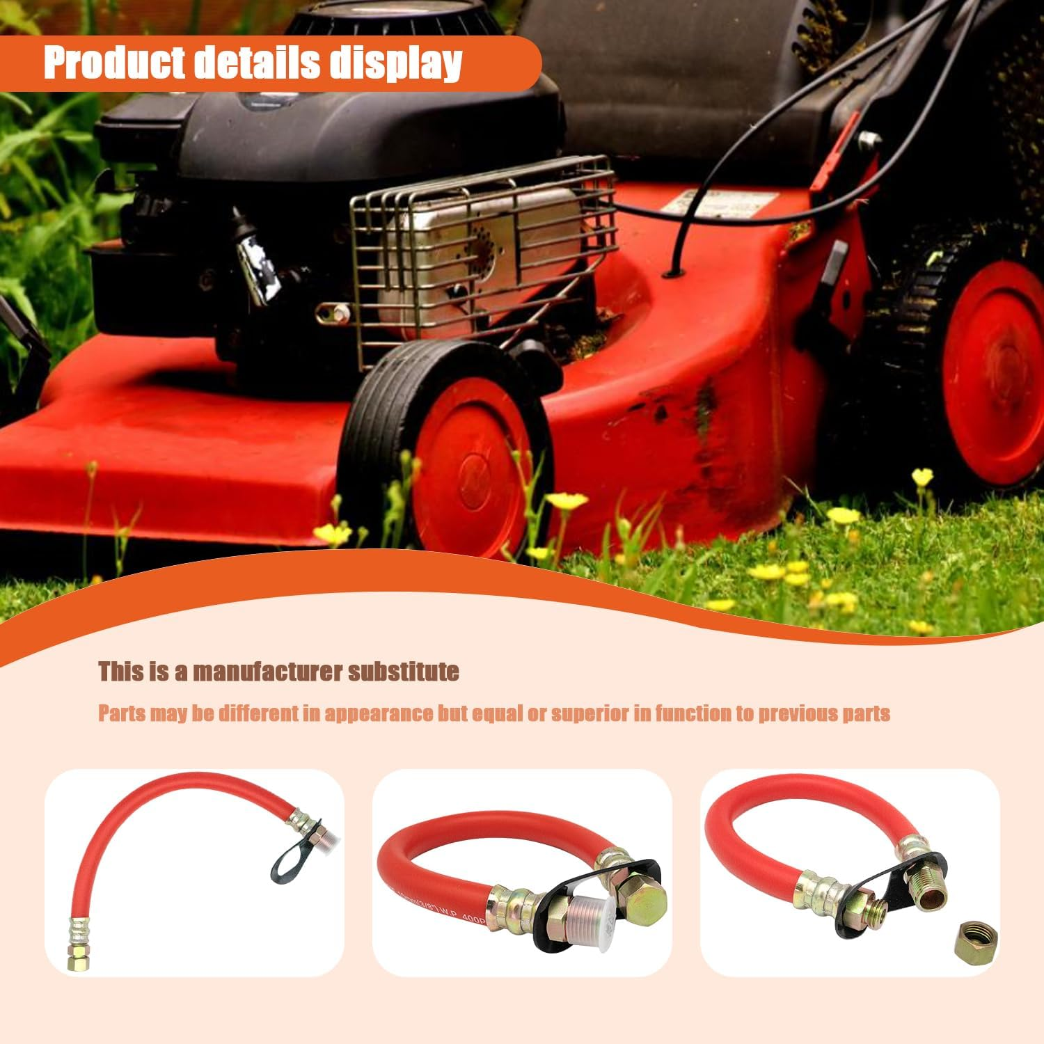 3/8 '' Oil Drain Hose STAN1438 Compatible with Tecumseh, Kohler Engines with a 3/8" Drain Port Size image number 1