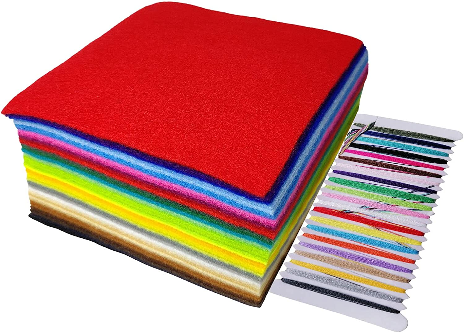 Jtnohx Soft Felt Sheets, 40 Colors Assorted Craft Felt Fabric, Color Fabric for Crafts, Square Sheets for Sewing Decorations and Party Projects (40 Colors 20&times;30Cm) image number 3