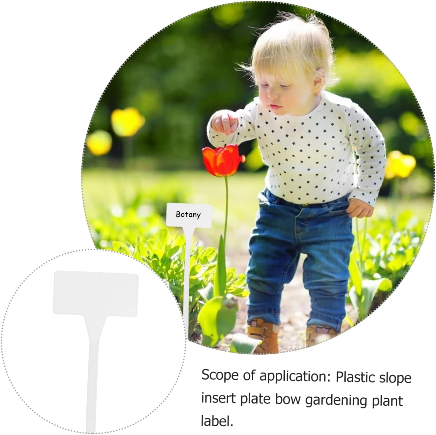 Gogogmee 10Pcs Plant Labels Nursery Garden Tags Markers Garden Insert Tag Re-Usable Plant Labels for Outdoor Product And image number 4