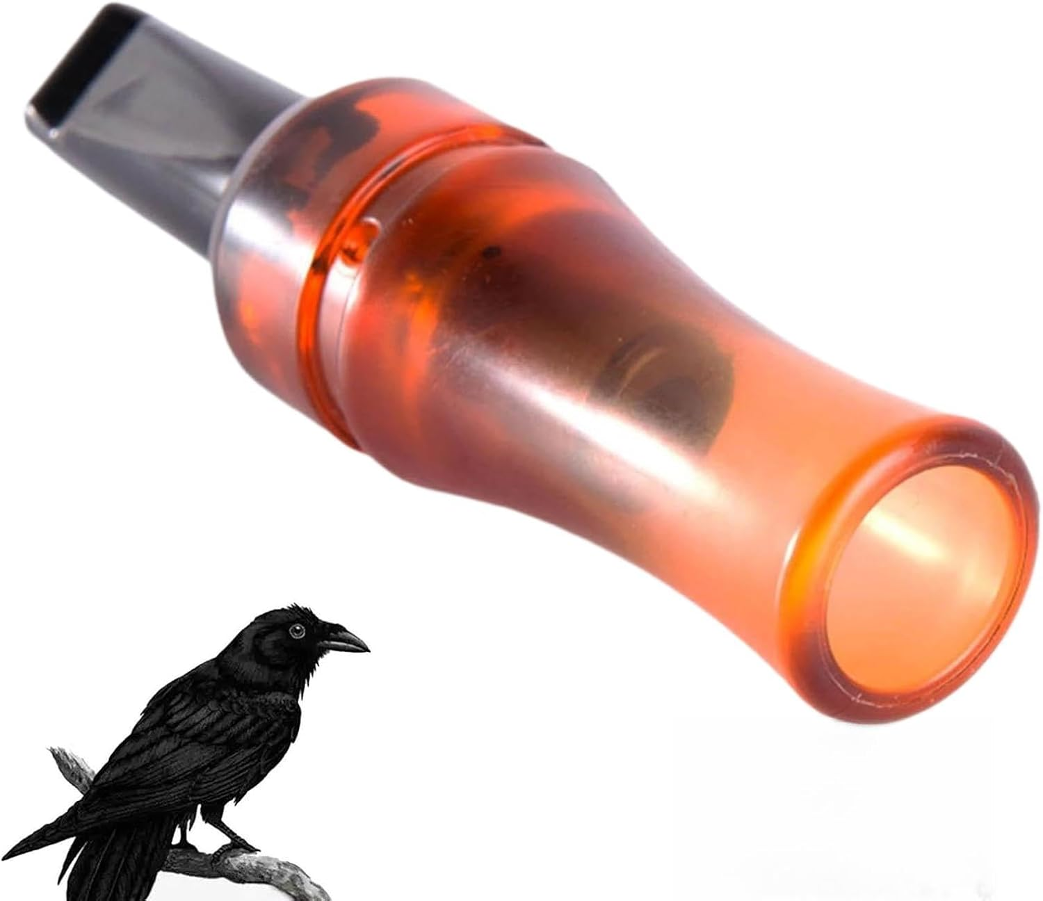 Crow Caller, Hunting Bird Decoy Tool, Realistic Sound Bait, 14X5X5 Cm Wildlife Tracking Game Call, Portable Outdoor Survival Camping, Hiking, Scouting, Beginners, Professionals image number 4