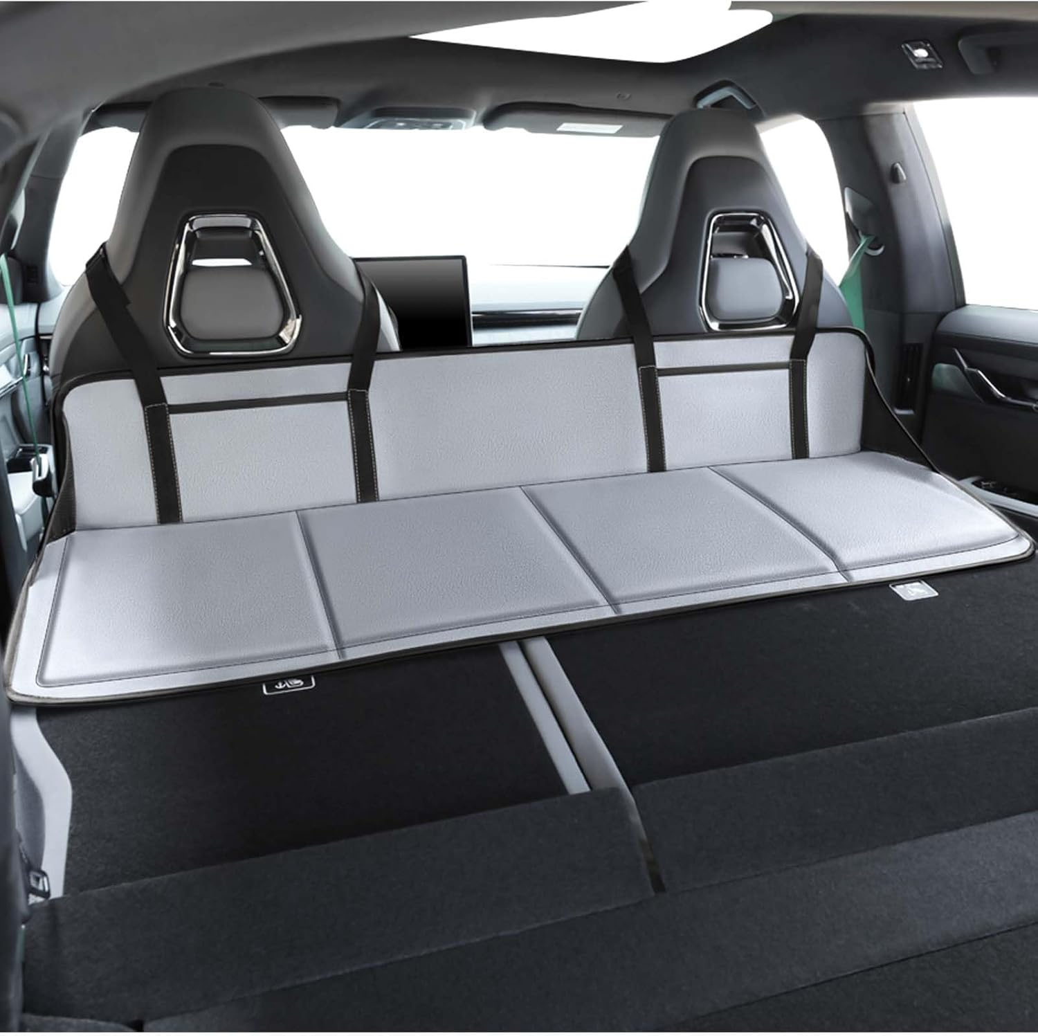 (Black) Car Camping Essentials,Increase Cargo Car Bed Space,Mattress Accessories for SUV with Flate Trunk,Tesla Model Y,Rav4,Crv,X-Trail,Outback,Highlander,Kuga,Tiguan,Cherokee,Equinox,Explorer