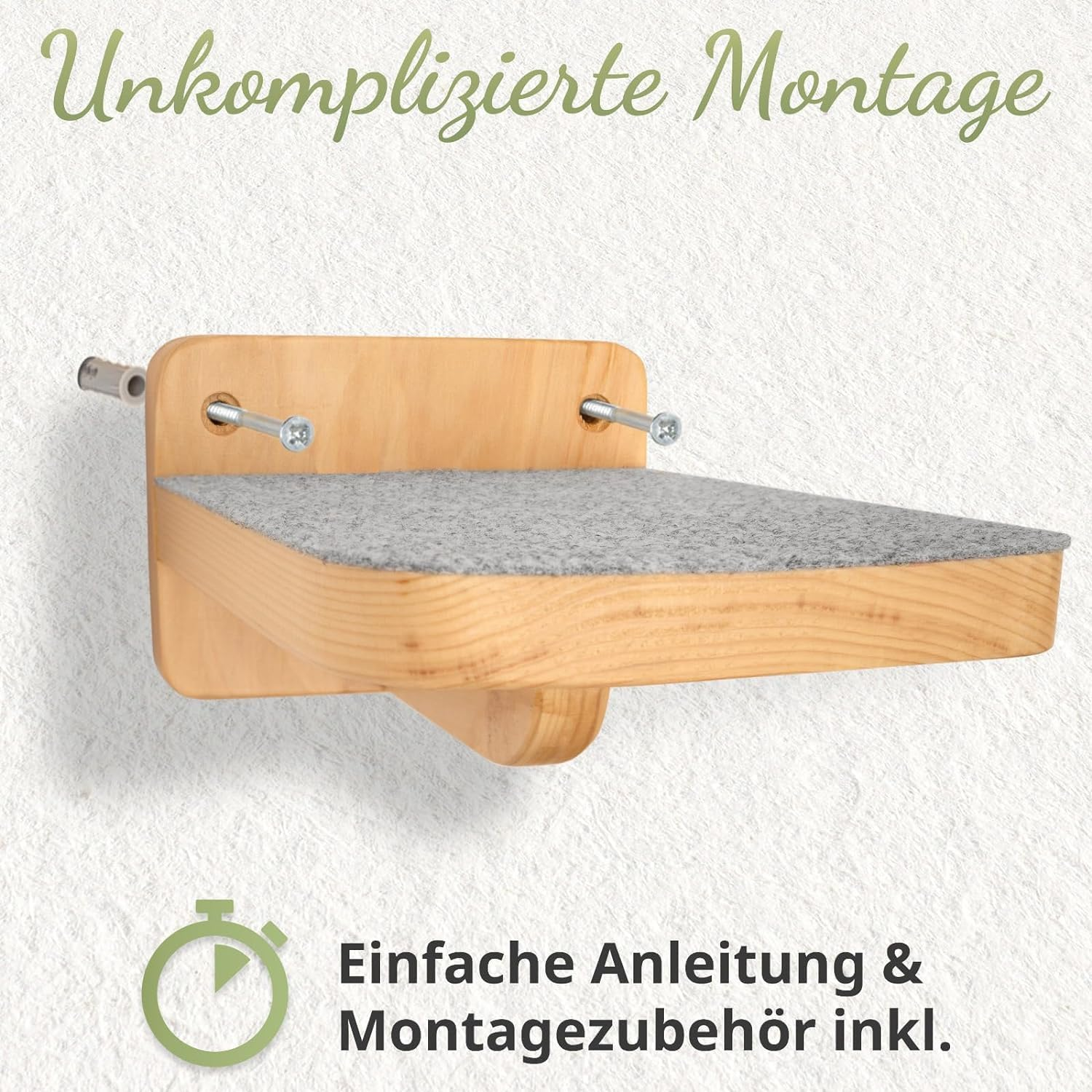 WOOWOOD&reg; Cat Climbing Wall | Cat Stairs Set of 3 | Cat Stairs Wall | Cat Climbing Wall Set | Cat Ladder | Cat Wall Climbing | Catwalk Cat | Cat Wall Climbing | M image number 2