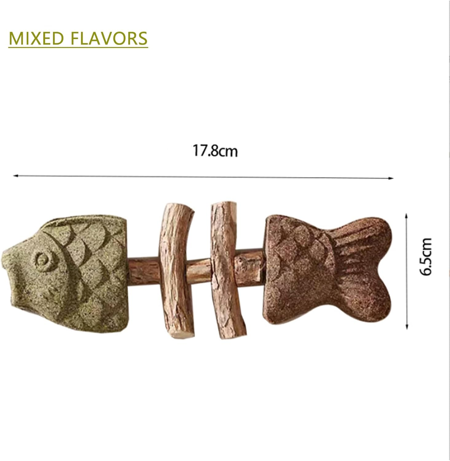 JCBCKJ 3-Pack Creative Cat Chew Toy, Cat Fish Toy Mu Tianliao and Gall Fruit Blend, Catnip for Stress Relief, Appetite Boost, Teeth Cleaning of Interactive Cat Toy image number 2