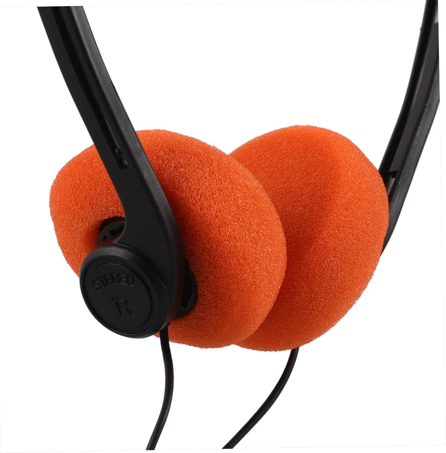 HEATSHAKING Portable Lightweight Ear Headphones for Classroom Use with Adjustable Headband Cushioned Ear Pads Retro Design Comfortable Fit for Educational Listening image number 4