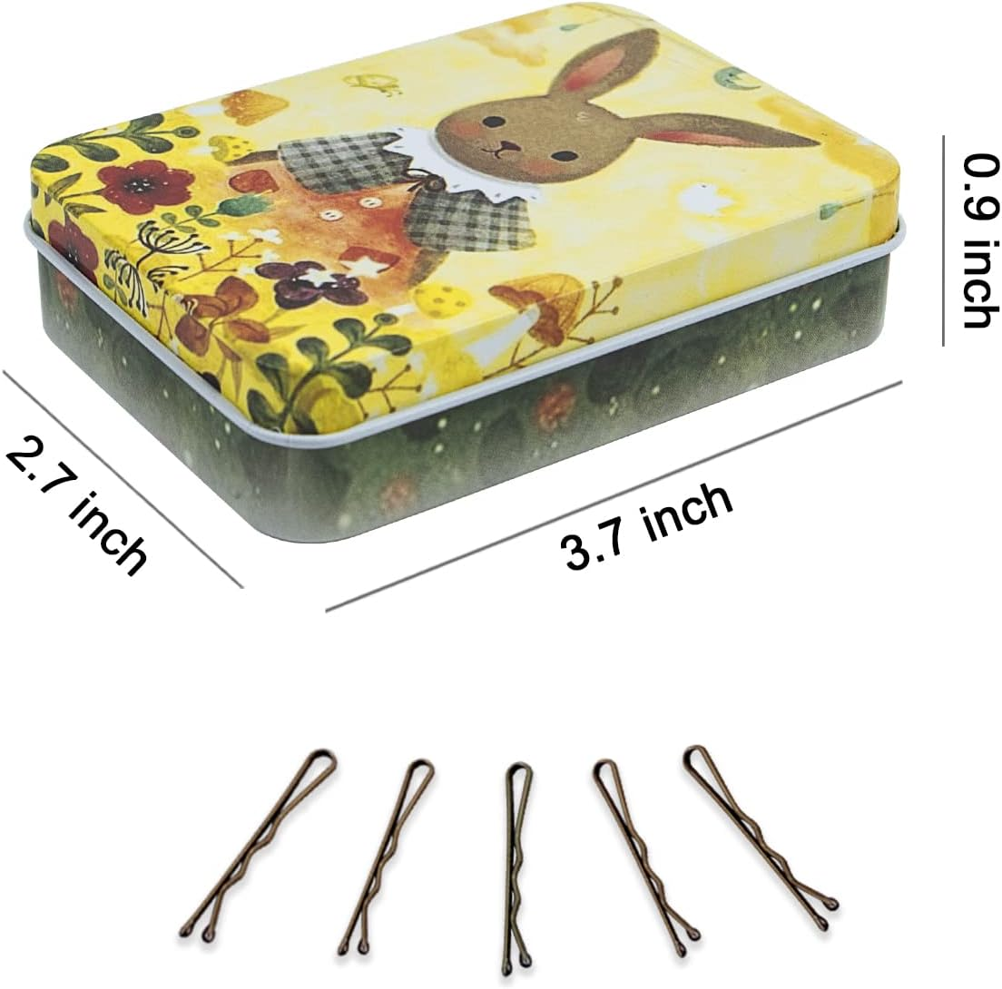Mini Bobby Pins Brown with Cute Case, 200 CT 1.38 Inch Bronze Small Hair Bobby Pins for Buns, Premium Hair Pins for Kids, Girls and Women, Great for All Hair Types - Bronze,Brown image number 5