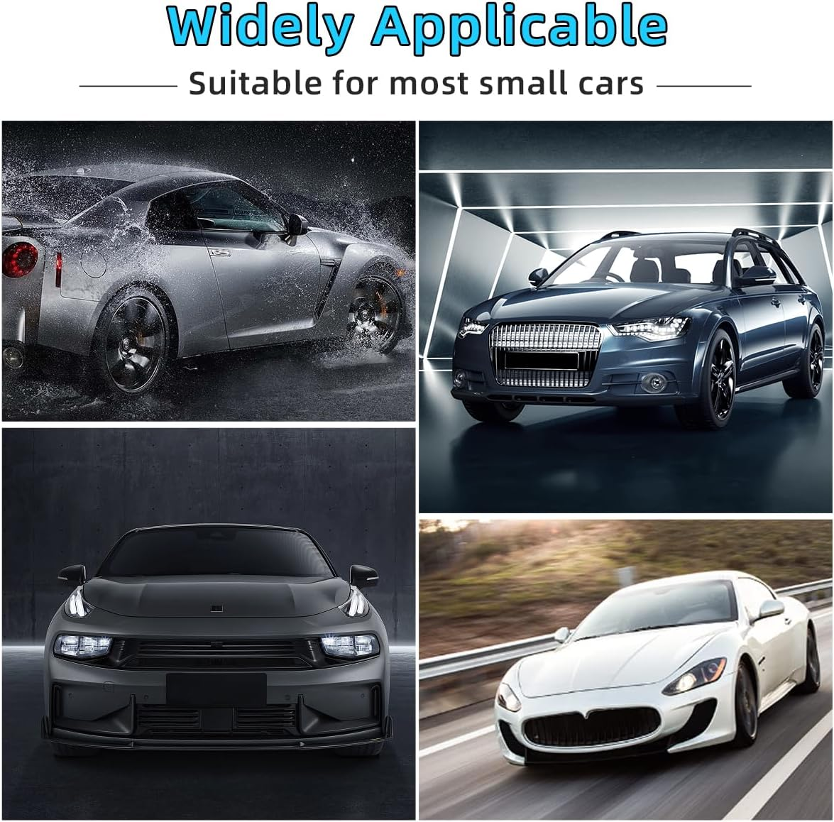 Car Rear Bumper Protector, Car/Suv Universal Rubber Anti-Scratch Trunk Exterior Accessories, Black image number 1