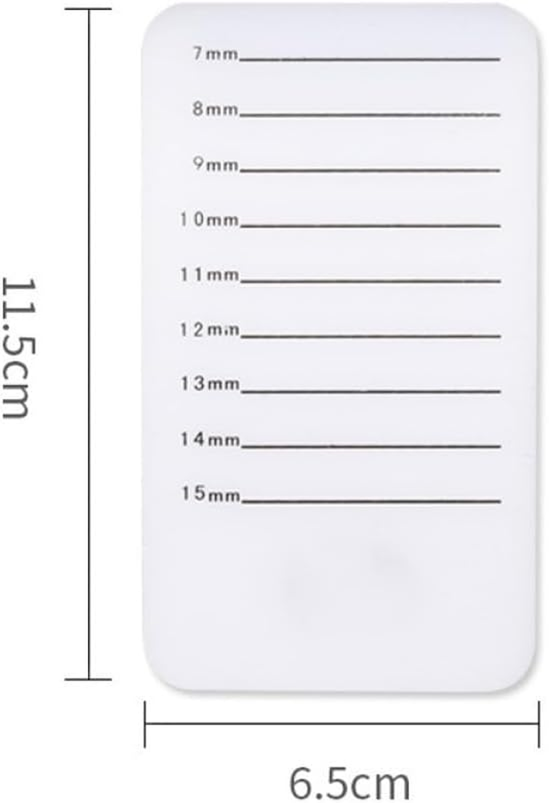 SEWACC Eyelash Extension Platform Acrylic Eyelash Grafting Pallet White Extension Supplies Lash Pads for Professional Lash Application image number 3