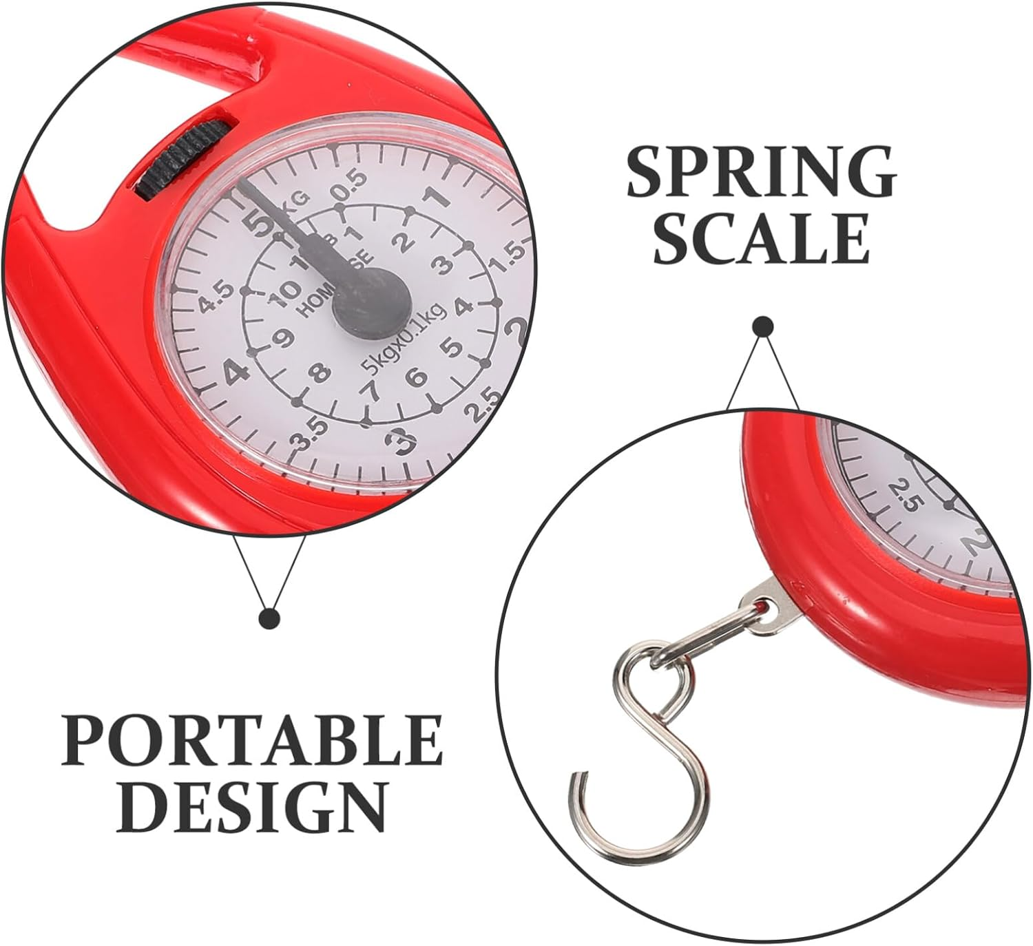 GLEAVI Mini Luggage Scale Portable Hanging Weighing Tool Hook Capacity for Travel Fishing and Shopping User-Friendly Design for Quick Measurements
