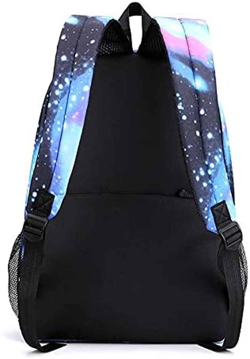 3Pcs Anime Backpack Set with Stickers,17In 3D Printed Cartoon Lunch Bag High Capacity Schoolbag Boy and Girl Schoolbag. - C image number 3