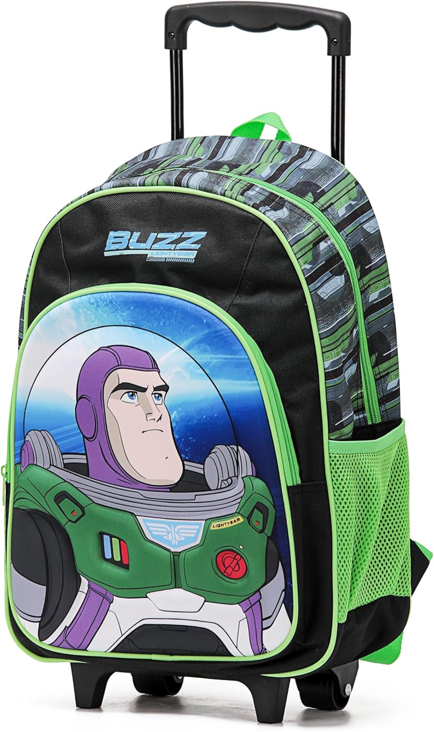 Disney Buzz Lightyear 17 3D EVA Backpack Trolley Backpack, Multicolor