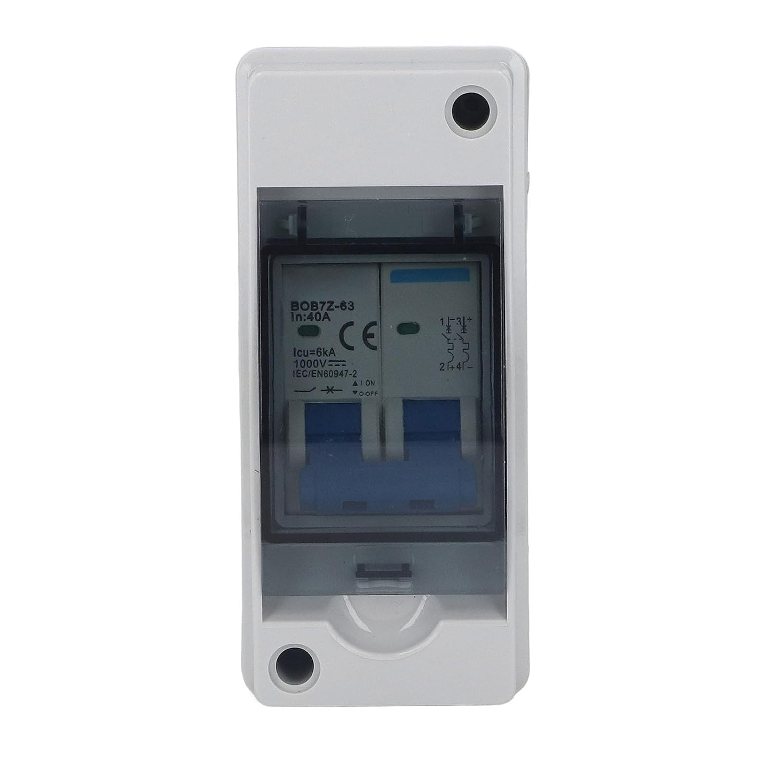 Miniature Circuit Breaker with Transparent Cover for Harsh Weather and Environmental Use, DC Disconnect Switch 40A image number 2