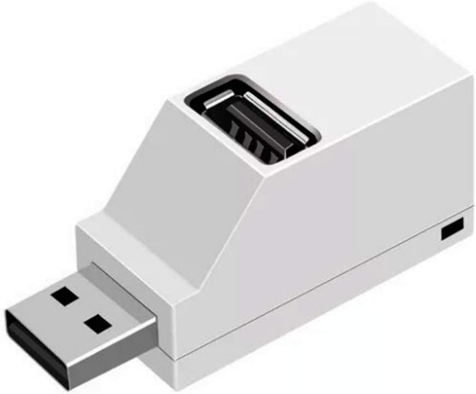 Computer Accessories, 3 Ports 2.2 X 0.9 X 0.7In 3 in 1 Convenient Hub, Portable for Desktop Laptop Computer Notebook(White 2.0) image number 2