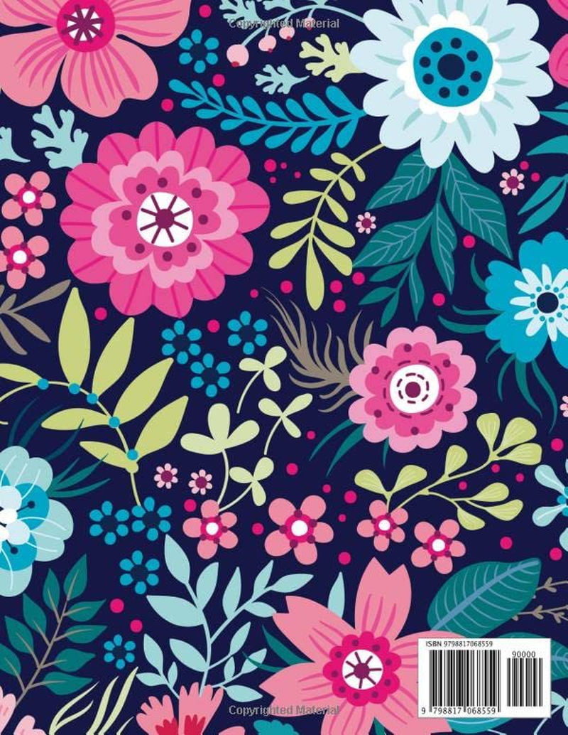 2023-2027 Five Year Planner: Beautiful Doodle Flower Cover | 60 Months Organizer and Planning, 5 Years Calendar and Schedule Ahead for Your Project or Personal Journal image number 1