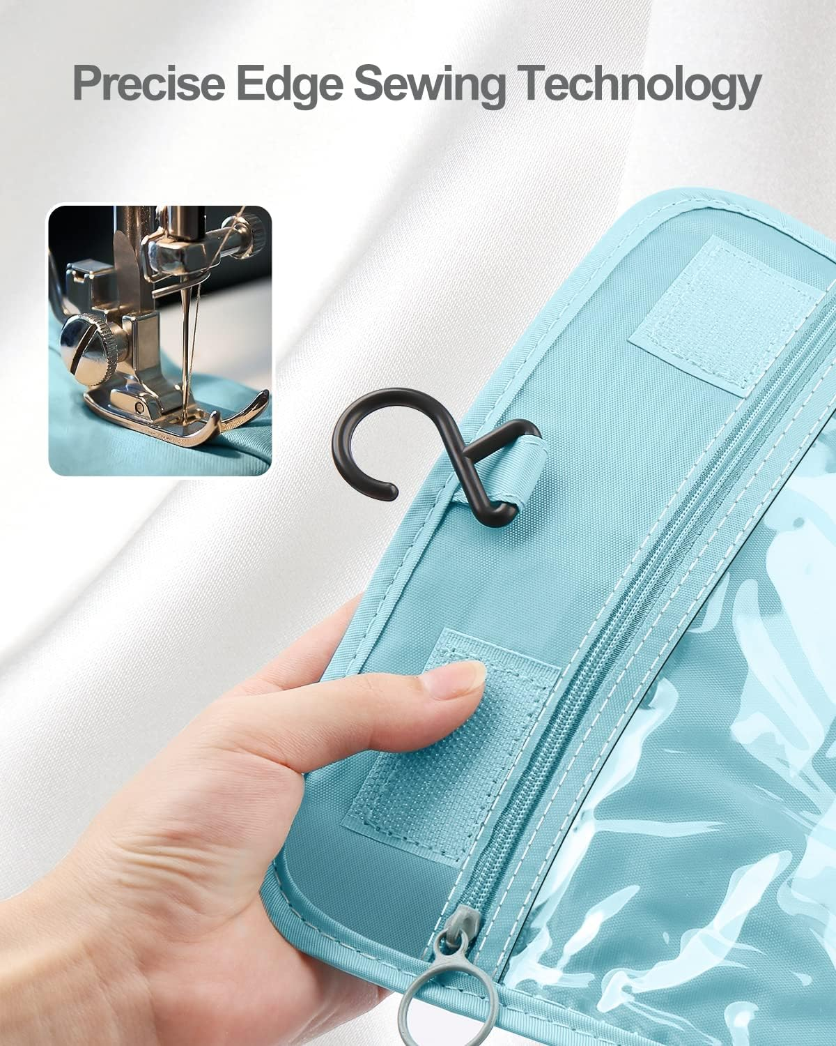 Luxtude Small Toiletry Bag for Women, Water-Resistant Hanging Toiletry Bag for Traveling, Portable Toiletry Travel Organizer for Toiletries, Cosmetics, Bathroom image number 3