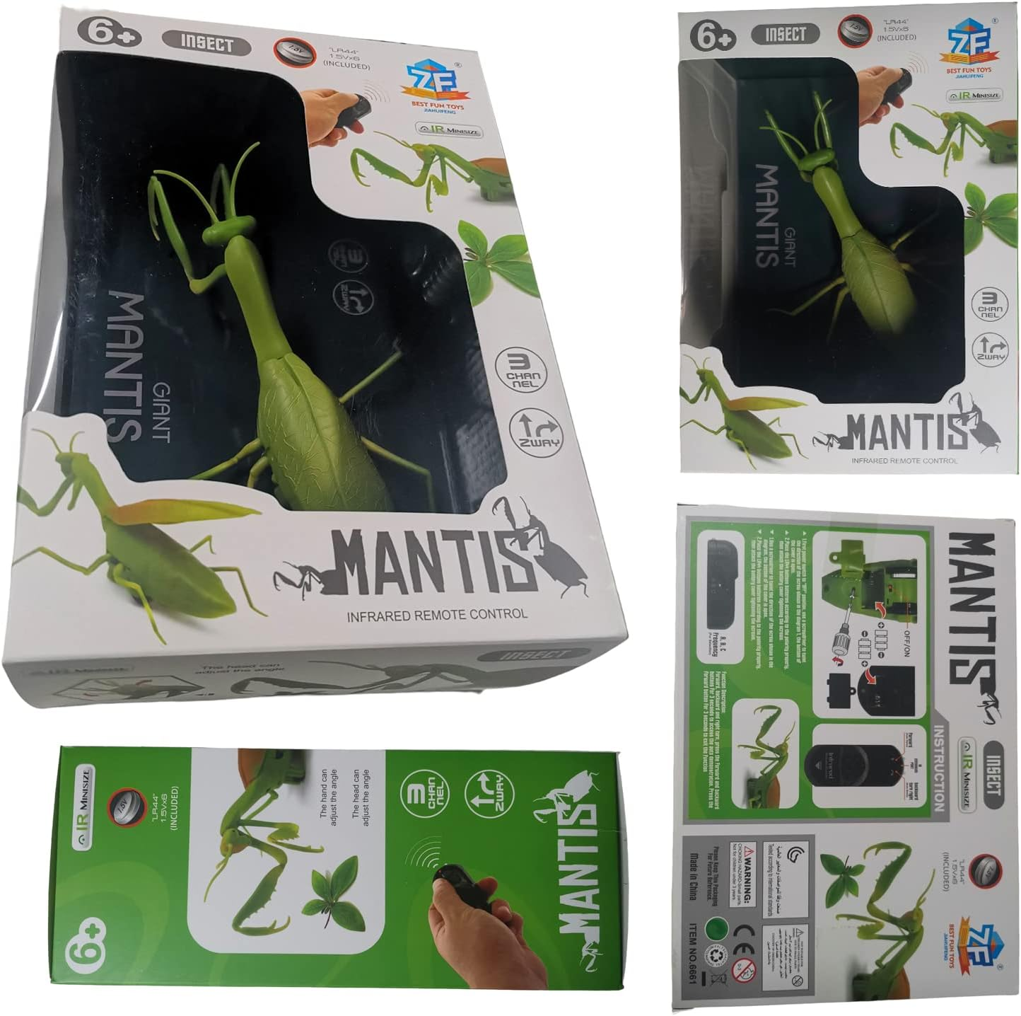 Foedoy Infrared Remote Control Praying Mantis Model Toy Electric Halloween Prank Children'S Toys Robo Alive Giant Python X Snake Early Education Puzzle image number 2