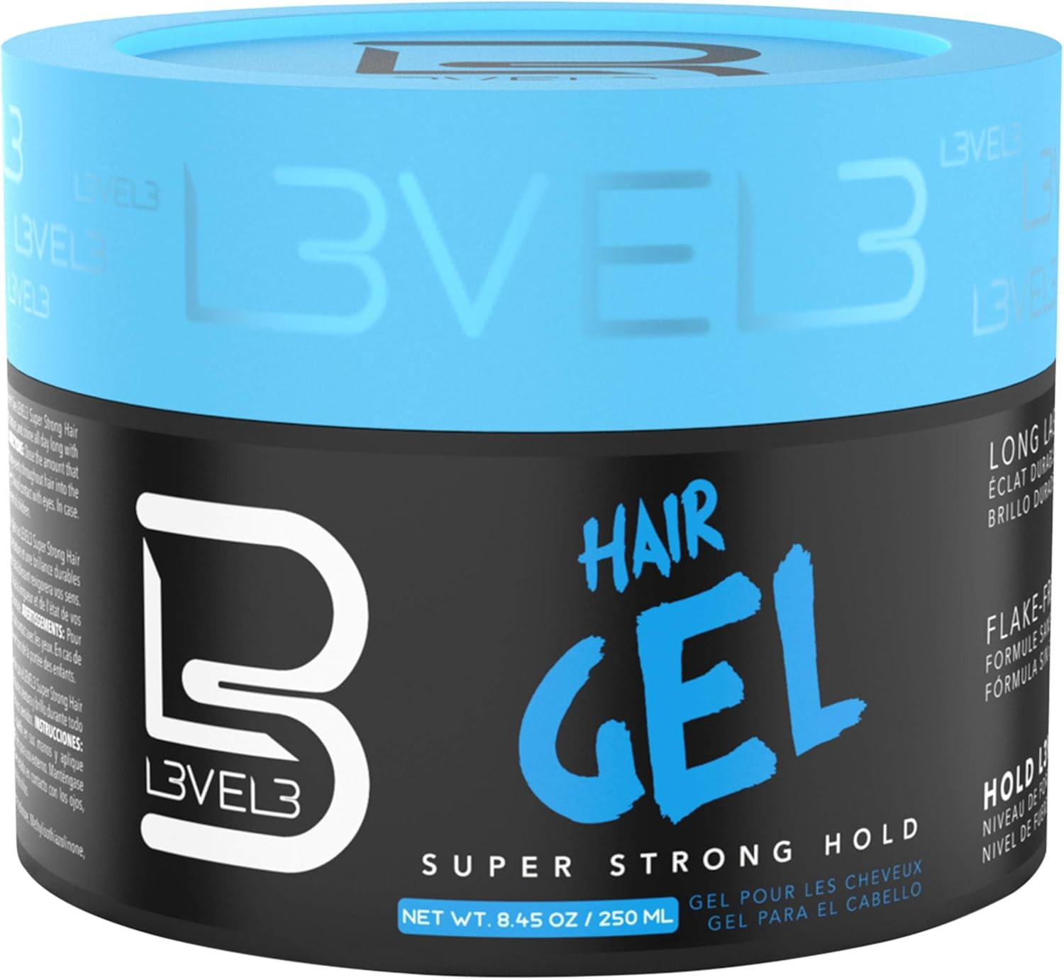 L3VEL3 Super Strong Hair Gel for Men 8.45 Oz Gel image number 1