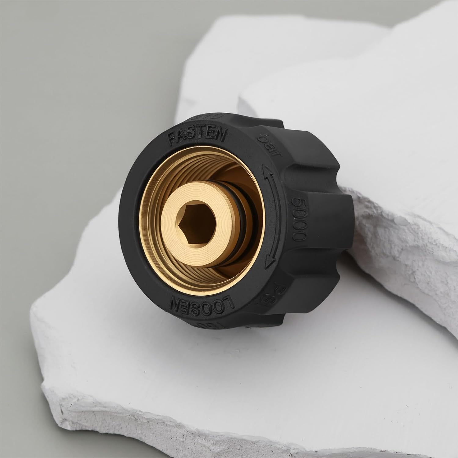 2Pcs M22 Female to 1/4" AG Pressure Washer Adapter Fitting Compatible with K&auml;rcher image number 3