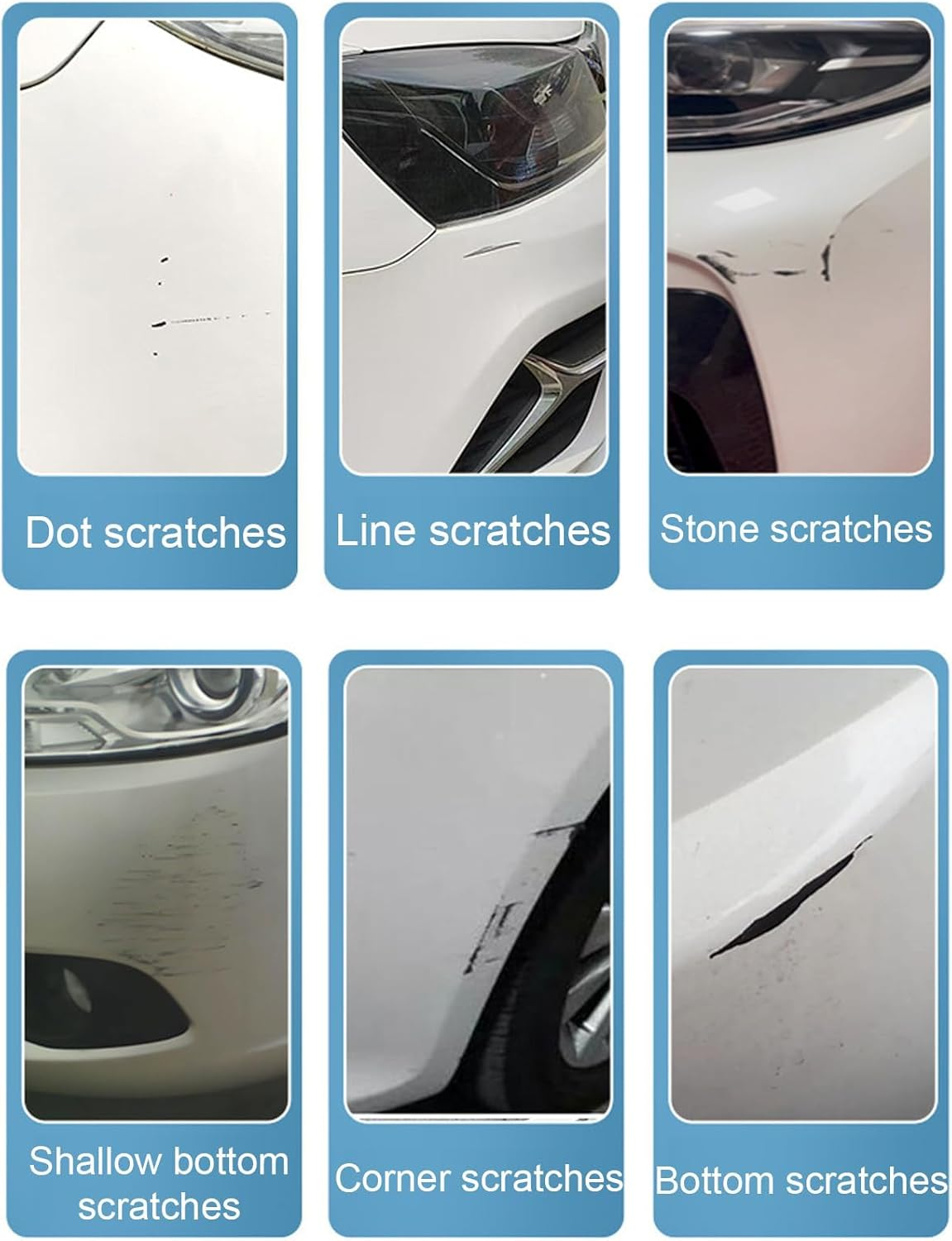 2PCS Auto Paint Repair Pen,Scratch Removal Pen for Car - Portable Vehicle Paint Maintenance Tool for RV Truck, Automotive Scratch Remover(Lake Blue) - Dark Gray image number 6