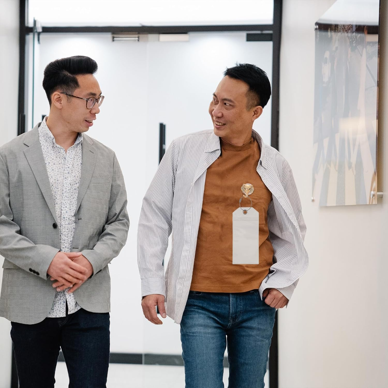 BUTIFULSIC 5Pcs Clear PVC Luggage Tags with Steel Rings for Cruise Ships Travel Bags Suitcases Multipurpose Badge Sleeves for Organizing Essentials image number 5