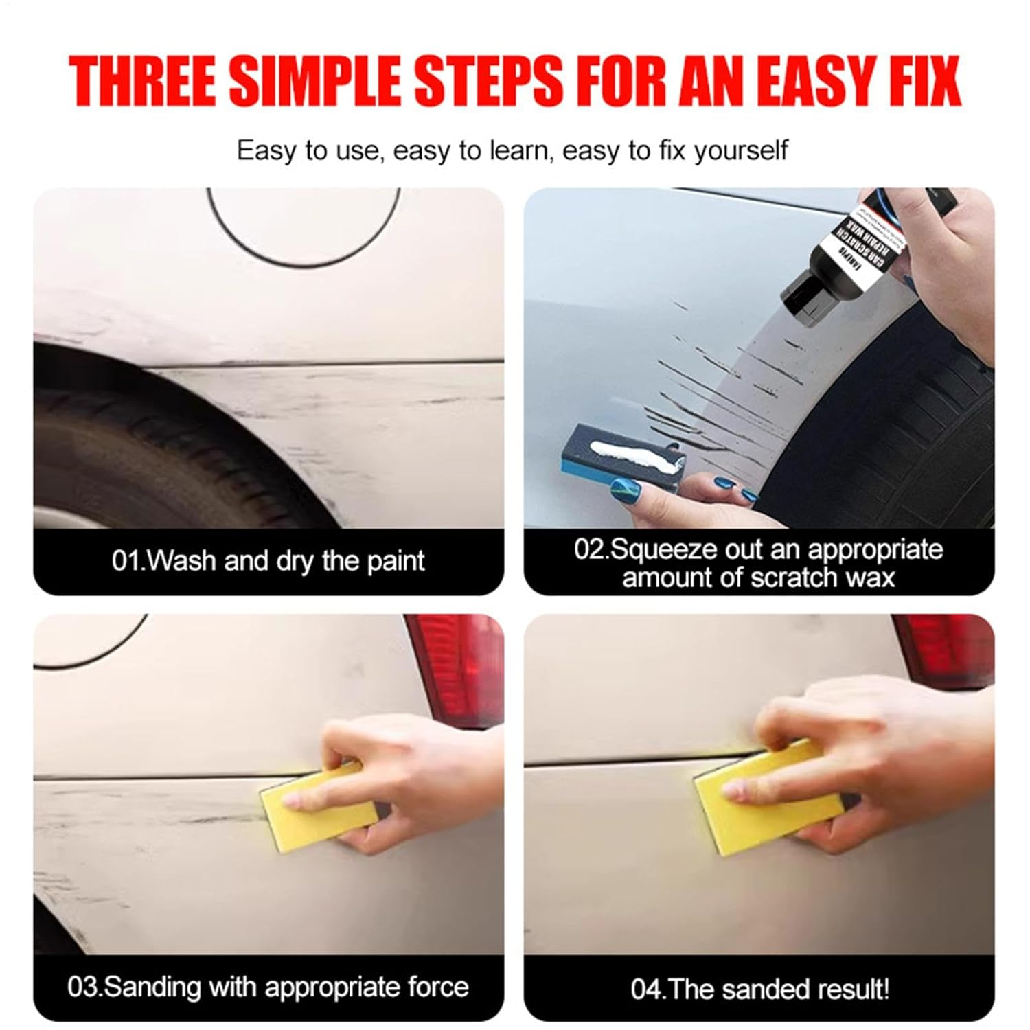 Scratch Remover for Car | 50Ml Restore Paste for Vehicles Paint | Car Scratch Restoration Cream for Auto, RV, Truck, Sedan, Vehicles image number 1