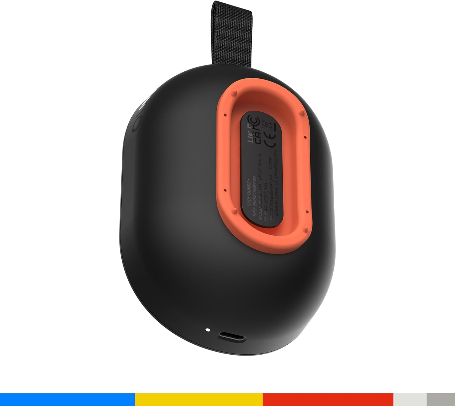 Skullcandy Ounce+ Wireless Bluetooth Speaker - IPX7 Waterproof Mini Portable Speaker with 16 Hour Battery, True Wireless Stereo, and Ballistic Nylon Carry Strap - Black image number 5