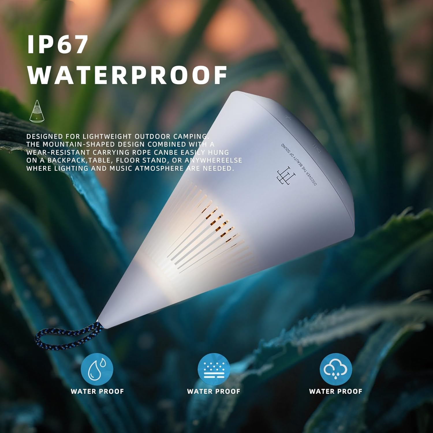 Bluetooth Speaker Portable Mini Wireless Lightweight Super-Compact Travel Speaker with 360-Degree, Bold, Immersive, Crystal-Clear Sound(Blue)