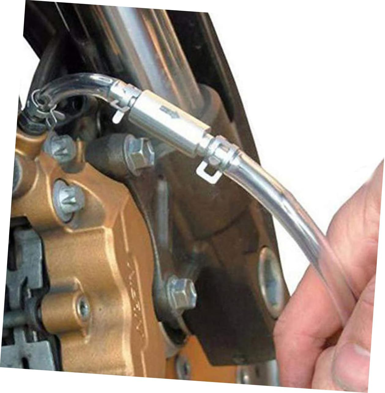 BESTOYARD 2Sets Brake Bleeder Hose with One Way Check Valve Durable Hydraulic Brake Fluid Bleeder Tool Kit for Motorcycle Clutch Brake Maintenance Versatile Repair for Various