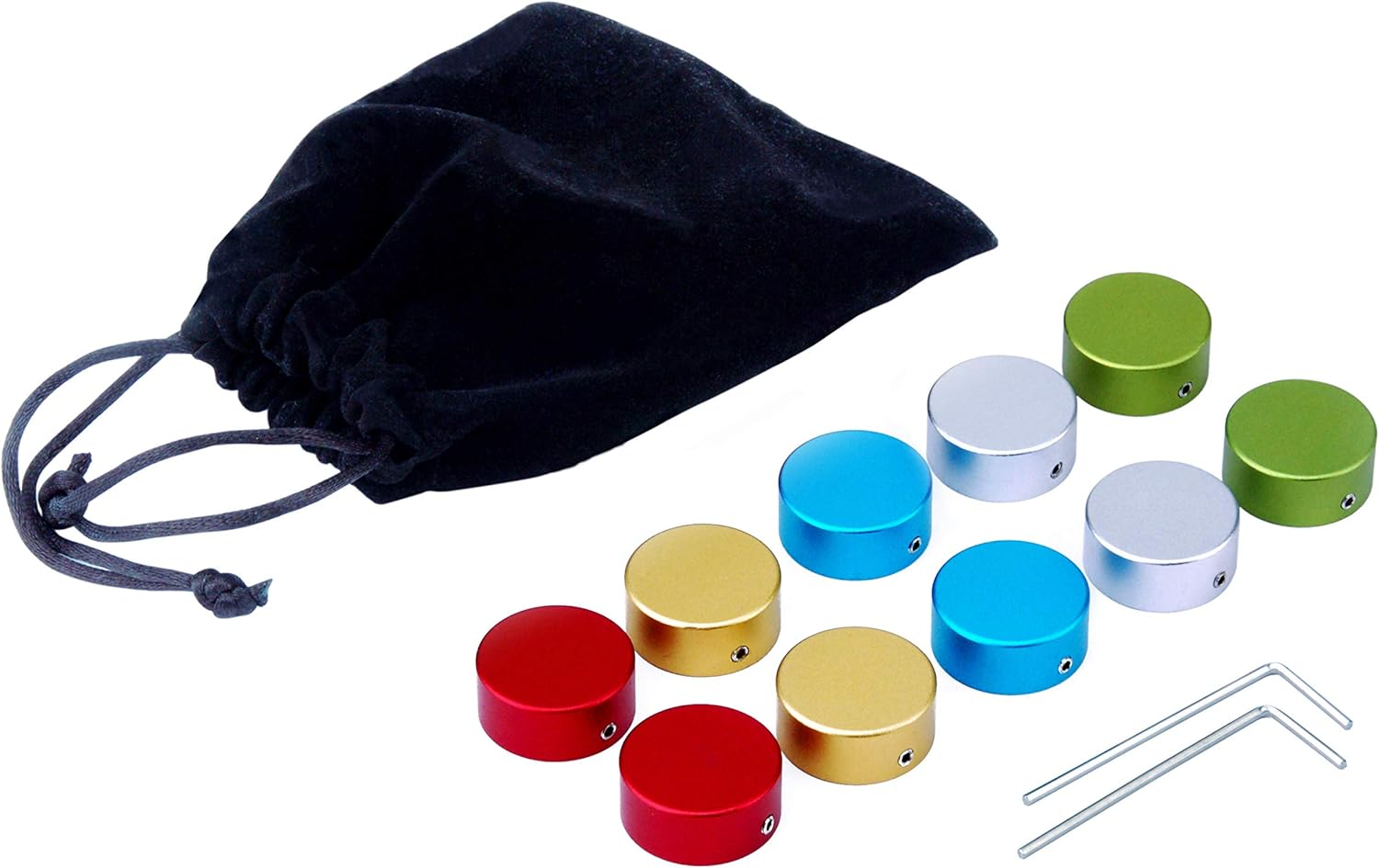 Effects Pedal Footswitch Topper,Barefoot Buttons,Guitar Effect Foot Nail Cap with 2PCS Wrench,10Pcs image number 3