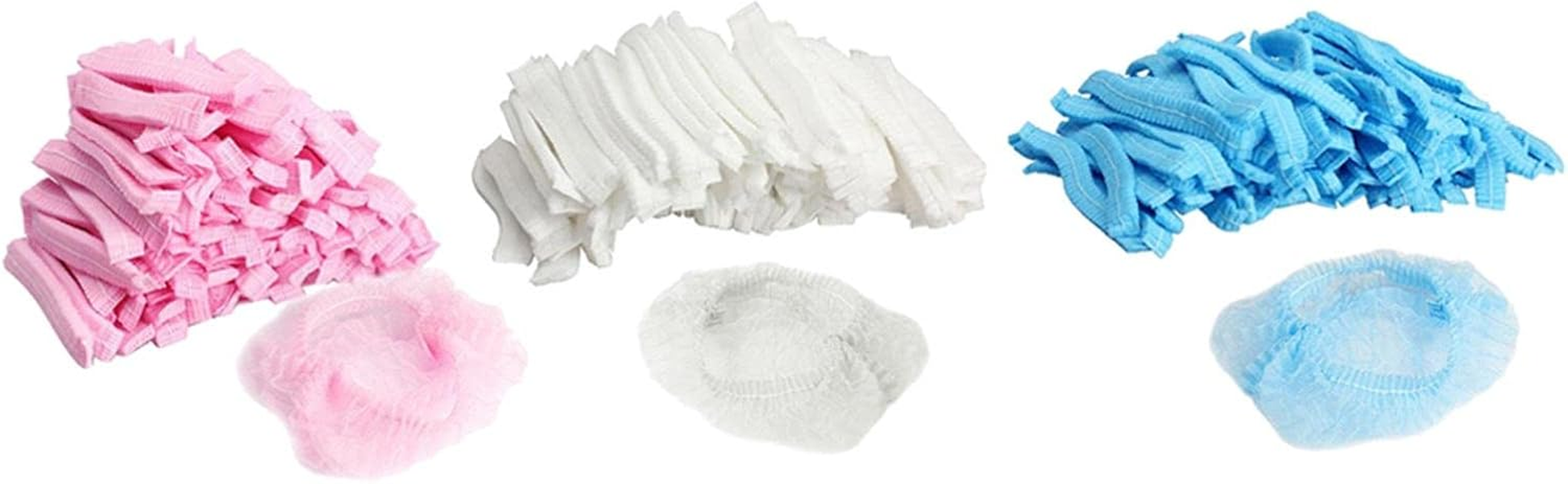 Oshhni 100-Piece Pack of Disposable Hair Nets for Food Service and Catering, Pink, 19Inch