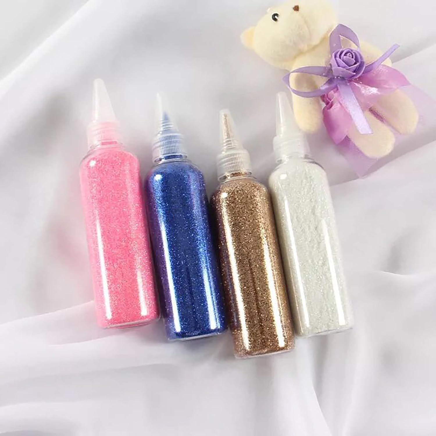 6 Pcs Mica Pigments Colours Particle Pigment Soap Making Colorant Metallic Nail Powders image number 4