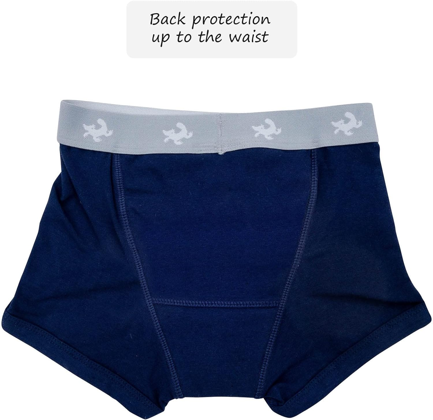 Conni Kids Tackers Sport Washable Pull up Boxer Pants for Potty Training and Youth Incontinence, Navy, Size 12-14