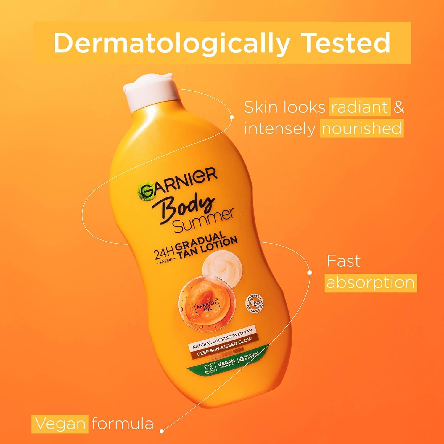 Summer Body by Garnier Moisturising Lotion Deep 400Ml image number 5