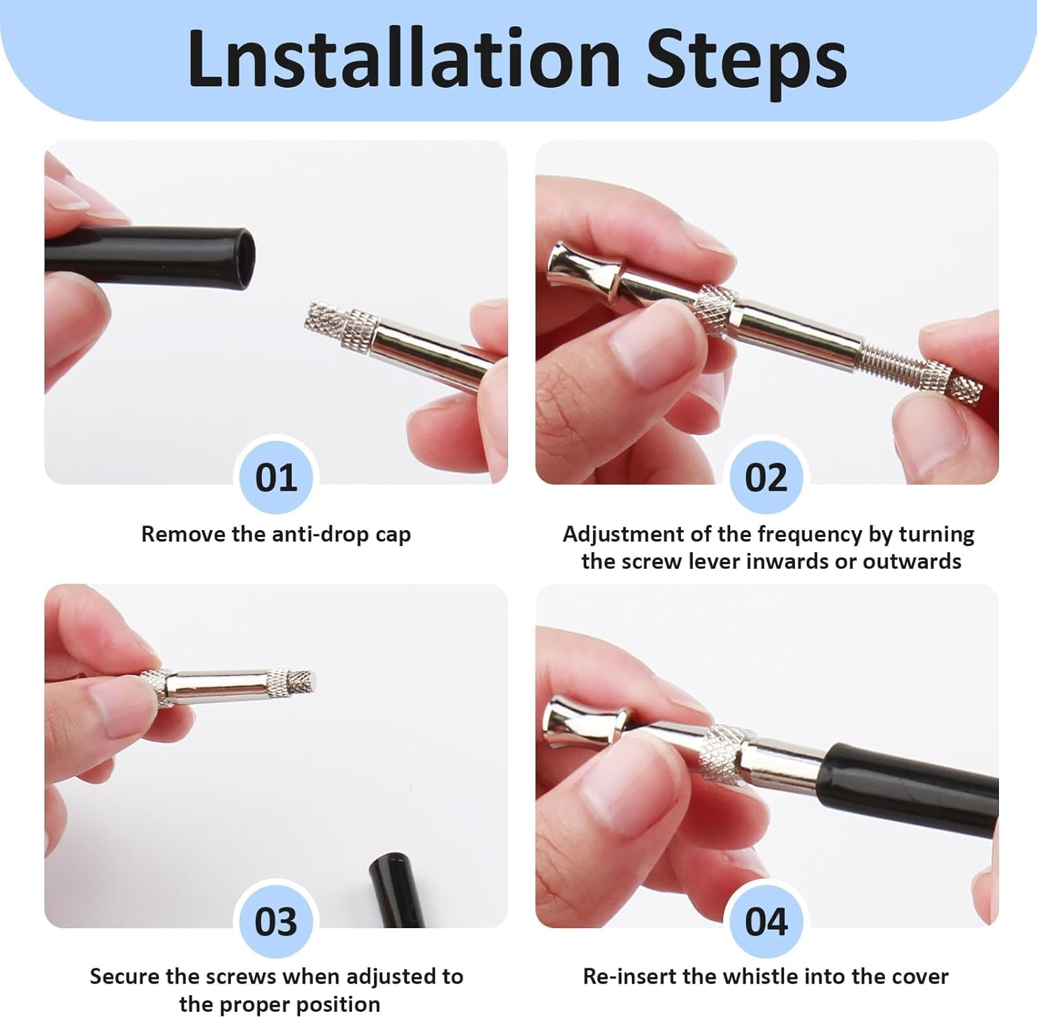 3 Pcs Dog Whistle Frisbee, Adjustable Ultrasonic Silent Dog Whistles to Stop Barking Neighbors Dog Flying Disc Puppy Flyer Toy React Faster Training Interactive Toys for Small Medium Dog (Blue) image number 2