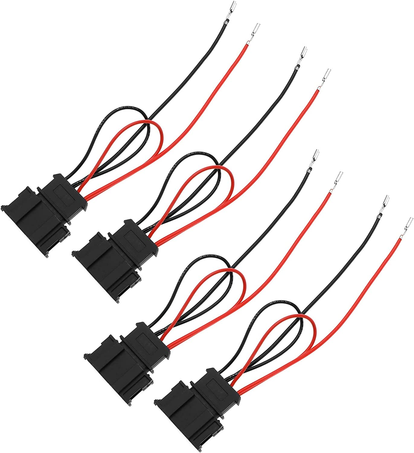 Emagtech 4Pcs Loudspeaker Adapter Plug Cable Compatible with Seat Altea, Skoda, VW Car Speaker Wiring Harness Adapter Connector image number 2