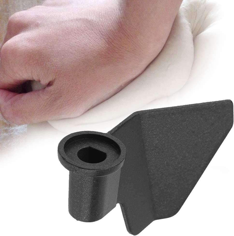 Oumij1 Bread Maker Paddle, Universal Stainless Steel Kneading Blade Part, Mixing Paddle Replacement, Black image number 2